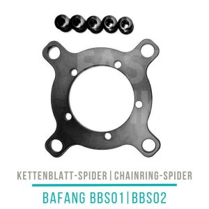 Bafang BBS01 BBS02 Kettenblatt Adapter 104 oder 130 mm Lochkreis