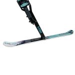 Ski equipment with skateboard for winter sports activities